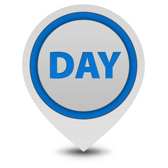 Day pointer icon on white background