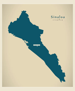 Modern Map - Sinaloa MX