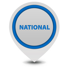 National pointer icon on white background