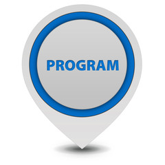 Program pointer icon on white background