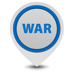 War pointer icon on white background