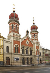 Fototapeta na wymiar Great Synagogue in Plzen. Czech Republic