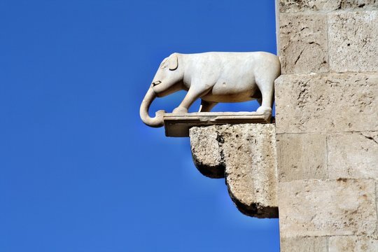Statua dell'elefante a Cagliari