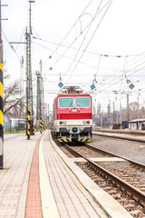 Slovak electric train on station