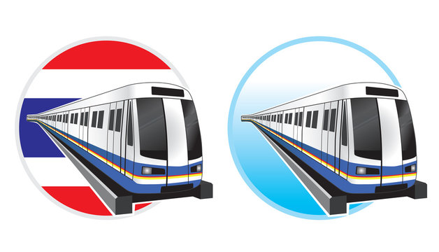 Bangkok subwaytrain icon vector illustration