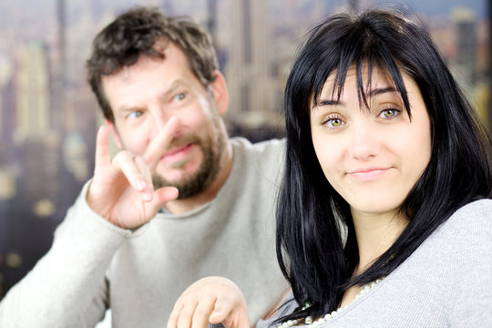 Man ready to cheat on funny woman