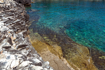 Adriatic Sea coastline in Croatia