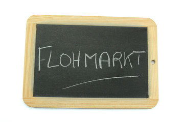 Obraz premium ardoise flohmarkt