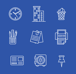 Business icons set.Vector illustration.