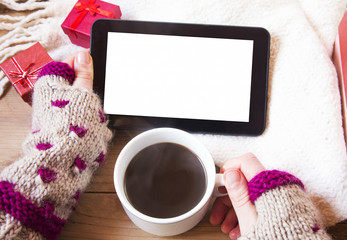 Tablet and Coffee