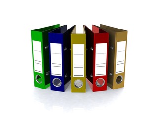 Folder for documents 3d render