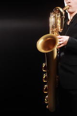 Saxophone baritone musical instruments
