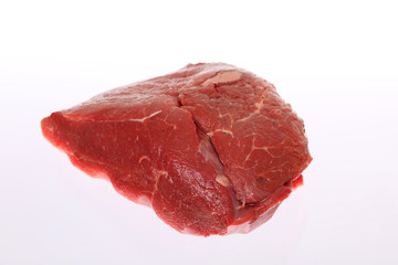 a piece of meat on a white background