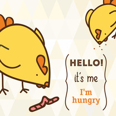 chicken card