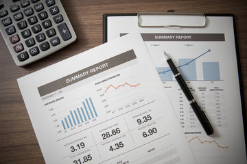 Obraz premium Showing business and financial report. Accounting