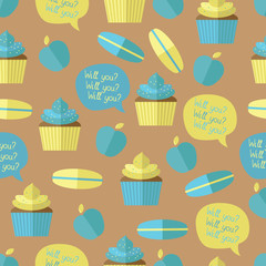 pattern of desserts.