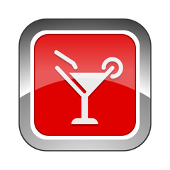 Chrome Square Button