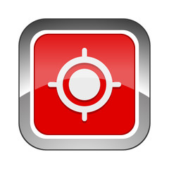 Chrome Square Button