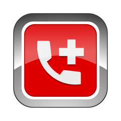 Chrome Square Button