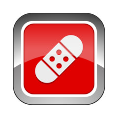 Chrome Square Button