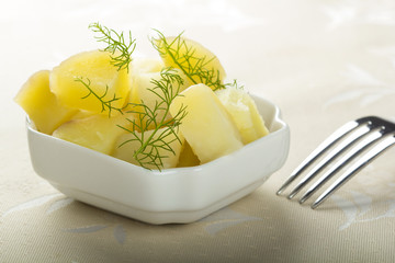 Boiled potatoes