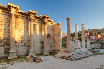 Deurstickers Remains of the Hadrian's Library in Athens, Greece. © milangonda