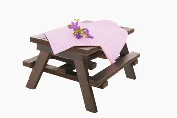 Papier Peint photo autocollant Pique-nique picnic table