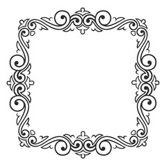 Vector decorative frames set
