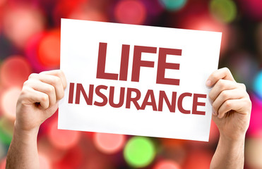 Life Insurance card with colorful background