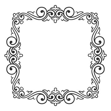 Vector decorative frames set