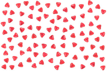 Valentine Background made with red hearts