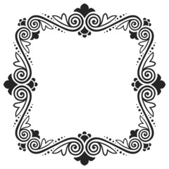 Vector decorative frame