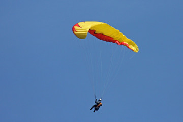paraglider wing collapse