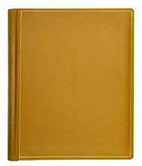 Yellow leather hardcover book