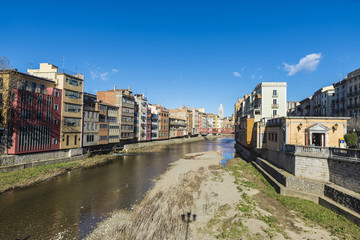 Fototapeta premium View of the city of Girona, Spain