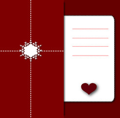 notebook valentine love card