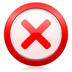 Obraz premium cancel icon x sign
