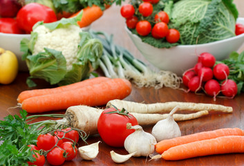 Fresh organic vegetables