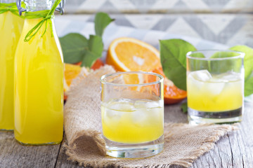 Homemade orange liqueur