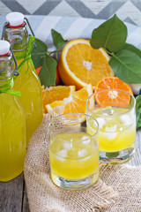 Homemade orange liqueur