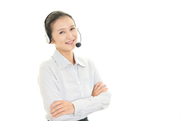 笑顔のオペレーター