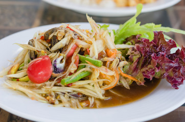 spicy papaya salad