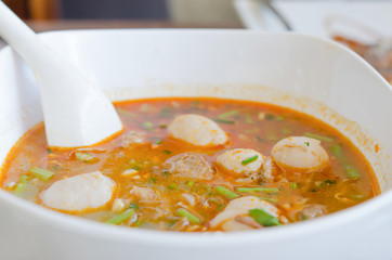 spicy noodle soup