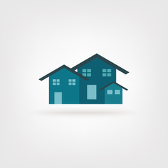 Fototapeta na wymiar House abstract real estate logo