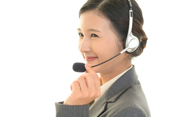 笑顔のオペレーター