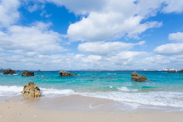 沖縄のビーチ・宮城島・上原の浜