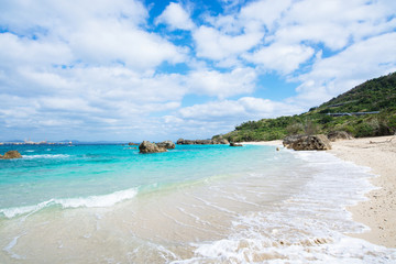 沖縄のビーチ・宮城島・上原の浜