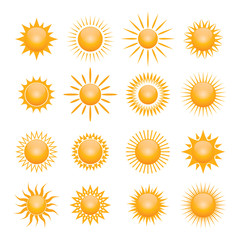 Vector symbol of sun