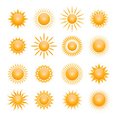 Vector symbol of sun
