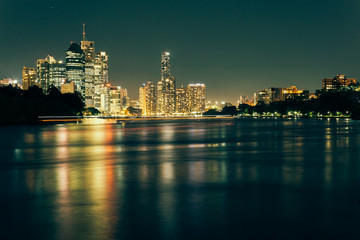 Fototapeta na wymiar Modern Australian city at night